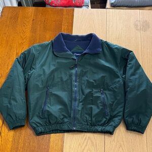 Catalina Forest Green And Navy Blue Bomber Jacket